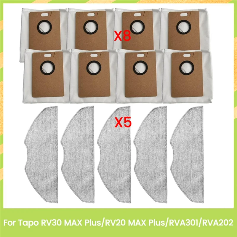 B98A-13PCS para tp-link Tapo RV30 Max Plus/ RV30 Max/ RV20 Max Plus / RV20 Max accesorio de vacío filtro Hepa fregona Cepillo Lateral