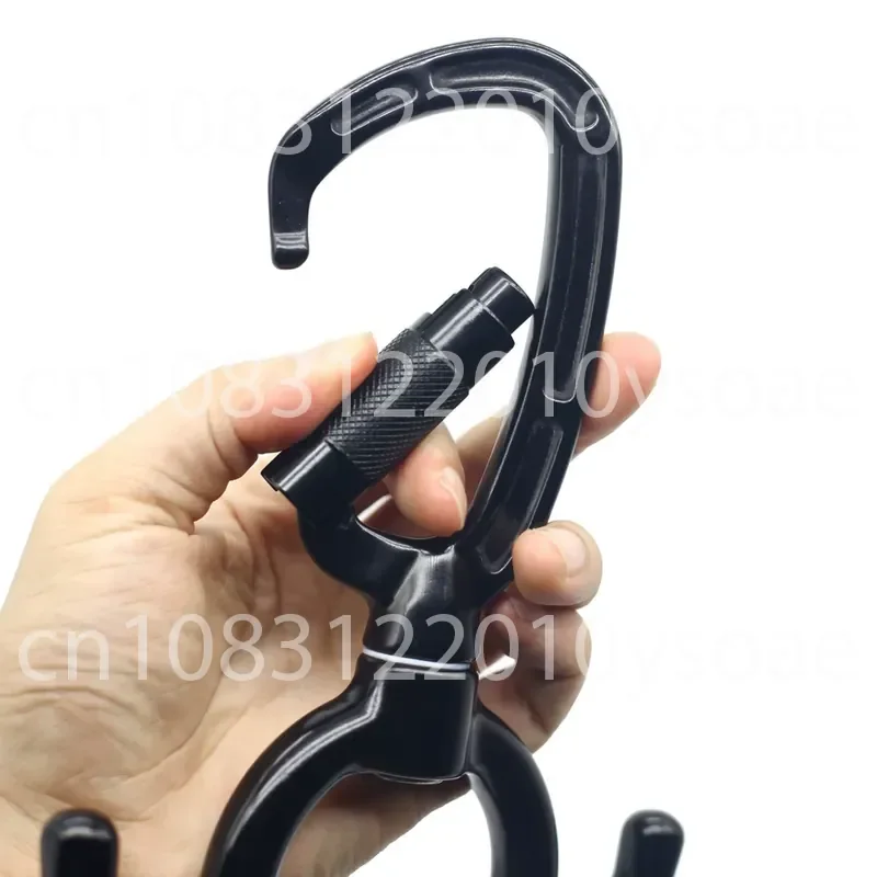 Aerial Yoga Hammock Accessories Horn-Shaped Figure-8 Ring Single-Point Swivel 25 KN Satin Fabric Accessories Hooks