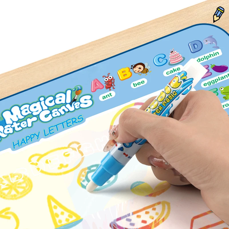 Magic Water Drawing Mat Coloring Doodle With Reusable Magic Pens Montessori Painting Board Educational Toys Kids Gifts