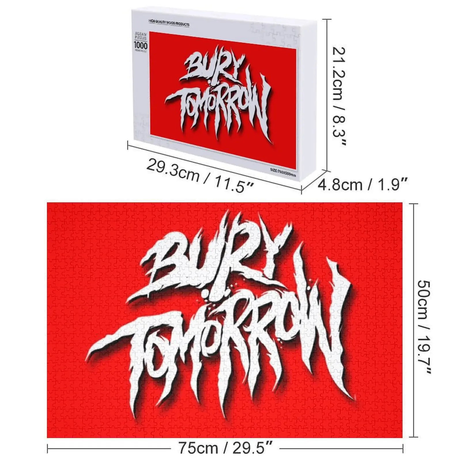 화이트 로고 직소 퍼즐 맞춤형 나무 장식 그림 퍼즐