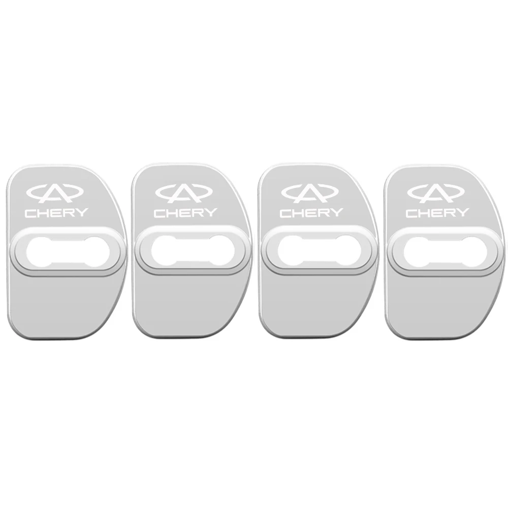 4Pcs/pack Car Door Lock Cover Decoration Protection Stainless Steel Case for Chery Tiggo 2 3 4 5 6 7 8 3X 5X Pro T11 5X Glx 7