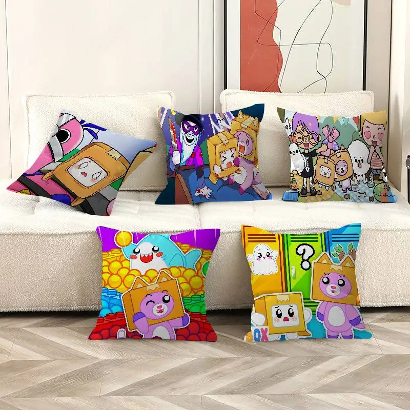 Lankybox Sarung Bantal Desain Maple Lucu Dekorasi Panen Musim Gugur yang Menyenangkan Sarung Bantal Dekorasi Liburan