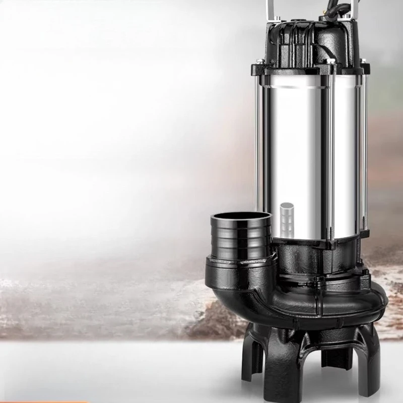 Sediment Pumping Pond Dredging and Manure Pumping 220v Household Non-clogging Cutting Sewage Pump