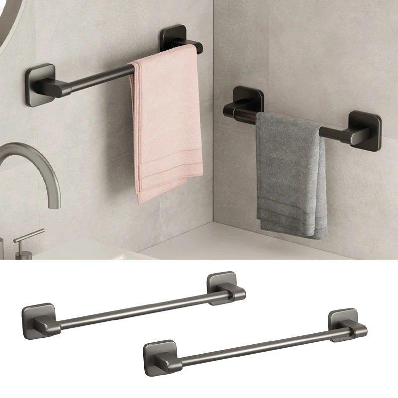 

2025 New Towel Holder Space Aluminum Shower Room Towel Hanger Multifunctional Storage Organizer For Bathroom Accessories