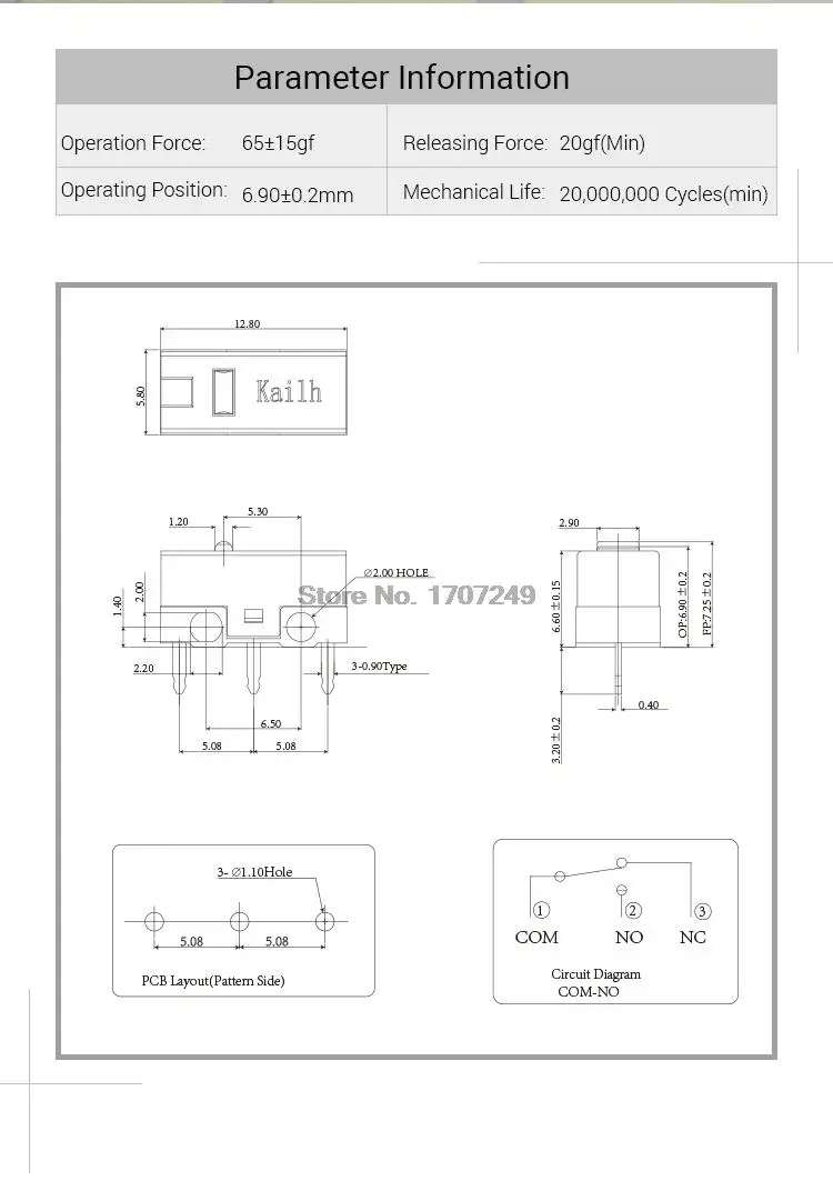 2 sztuk Kailh GM2.0 niebieski mikro przełącznik 20 milionów życie Gaming Mouse mikro przełącznik 3 Pin niebieski używany na myszy komputerowe lewego prawego przycisk