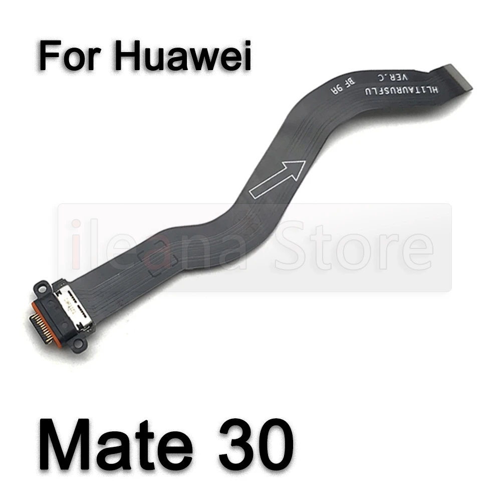 USB Charger For Huawei Mate 8 9 10 20 20X 30 Lite Pro Board Port Connector Mic PCB Dock Charging Flex Cable