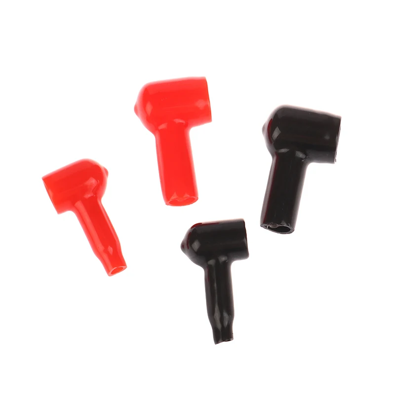 2 Pcs Battery Terminal Boots Covers Insulating Protector Cable Lug Caps Insulating Covers Replacement Tools Red/Black