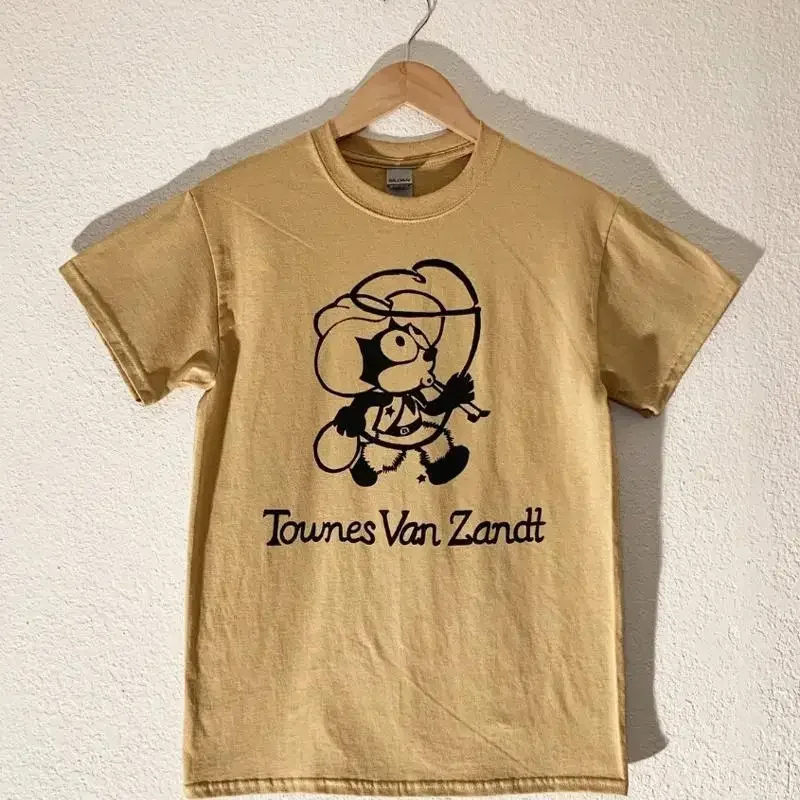 Townes Van Zandt Felix Sand Short Sleeve T Shirt Rare Design