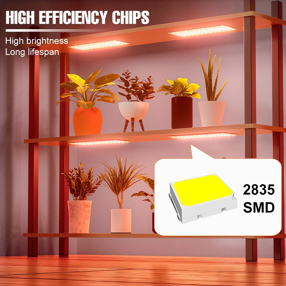 4 Heads LED Full Spectrum Grow Light Quantum Board Plant Lamp Indoor Potted Flowers Succulent Cultivation Fill Lighting USB DC5V