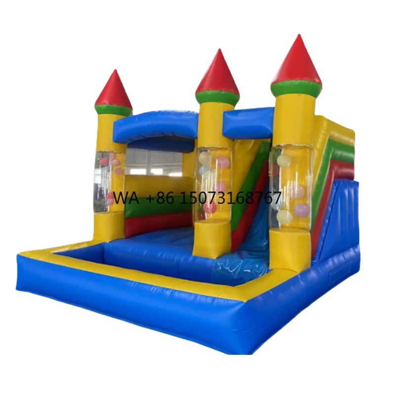 13ft Moonwalk Bouncer Inflatable Wedding Bouncy Jumping Castle Bounce House with Slide for Party Rental