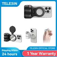 TELESIN Fun Shot Phone Cámara Shoot Hand Grip Soporte magnético para teléfono Ayuda de disparo Mango de control remoto para iPhone y Android