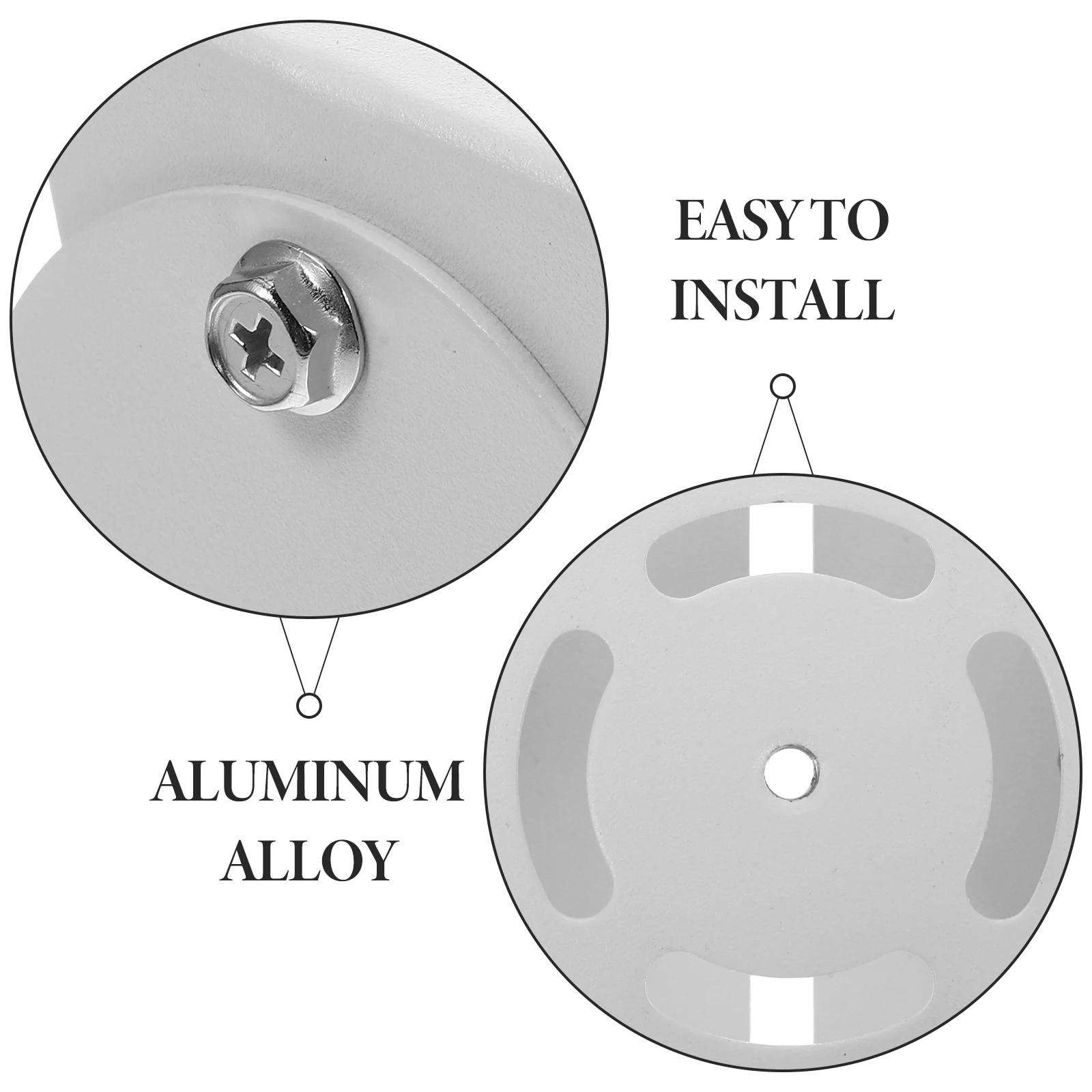 

Aluminum Alloy Baby Monitor Holder White Wall Mount Adjustable Angle Camera Bracket Universal Joint Small Size Easy Install