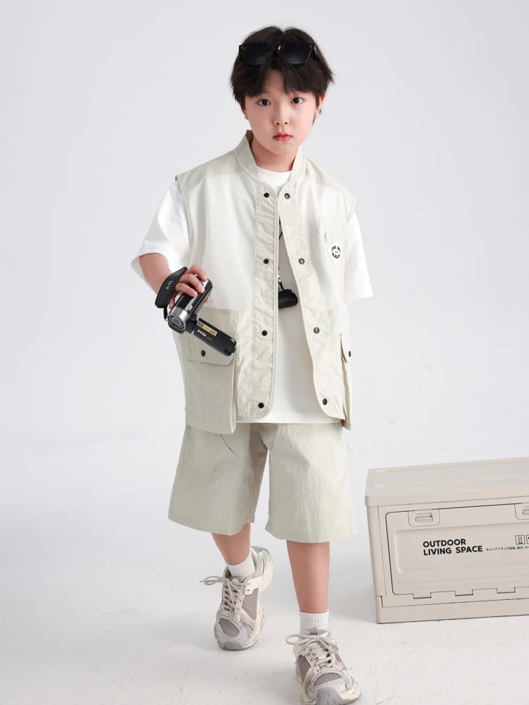 ensemble-de-vetements-de-travail-d'ete-pour-garcons-style-coreen-gilet-et-short-costume-deux-pieces-fin-tenue-a-la-mode-pour-enfants-vetements-legers-et-respirants