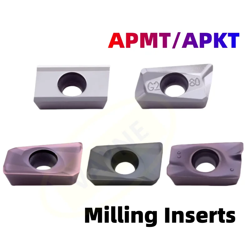 

10pcs APMT APKT 1135 1604 PDER H2 M2 CNC Carbide Insert Milling Cutter End Milling Cutter CNC Milling Blade For steel aluminium