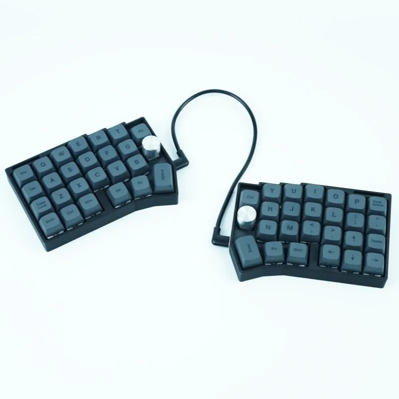 Worne Wired Split Keyboard Kit Customized RGB Hot Swap Ergonomics Single Mode Split Keyboard for VIAL Left Right Hand Keyboard