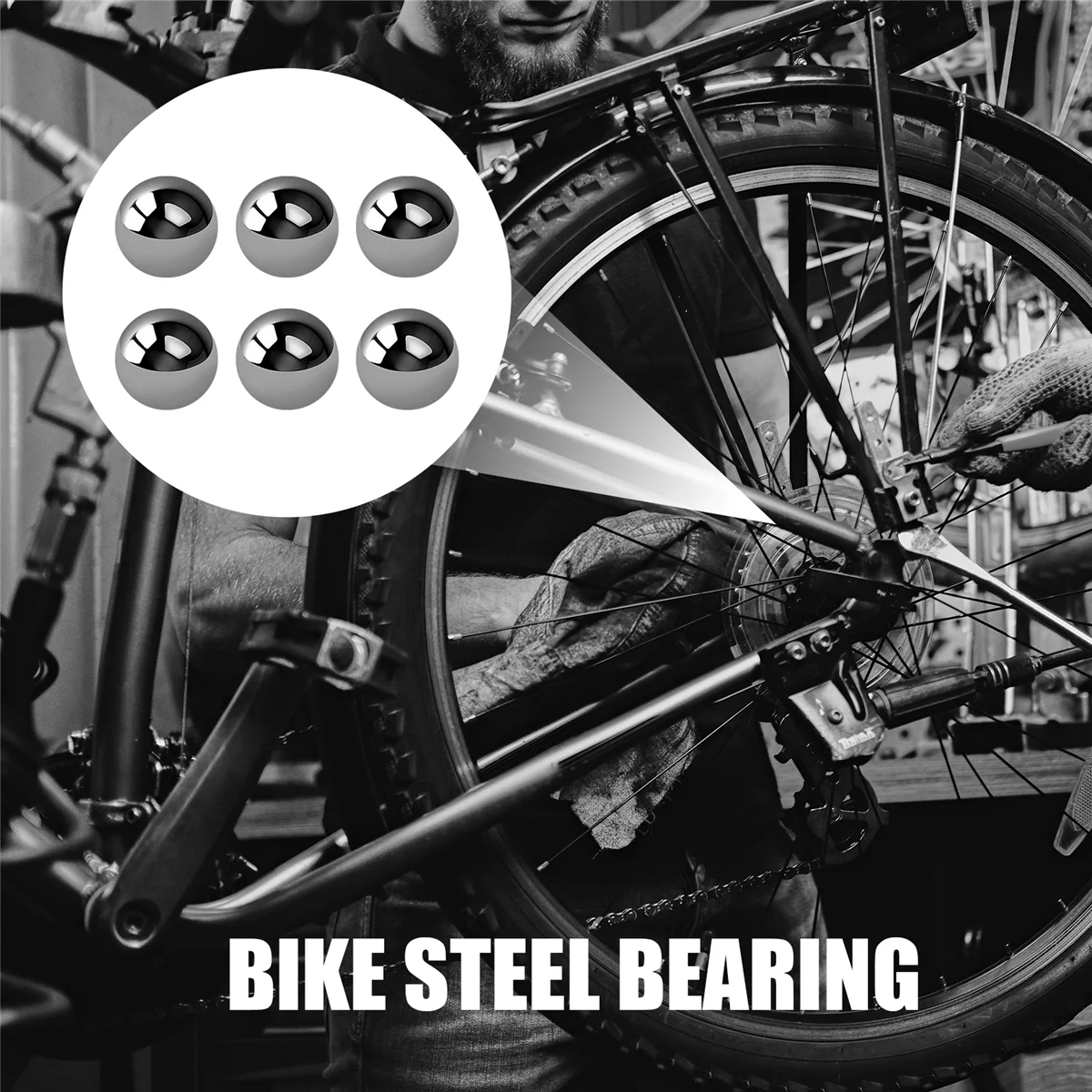 SMIEA 60 قطعة 4 مللي متر ضياء دراجة الصلب تحمل الكرة استبدال