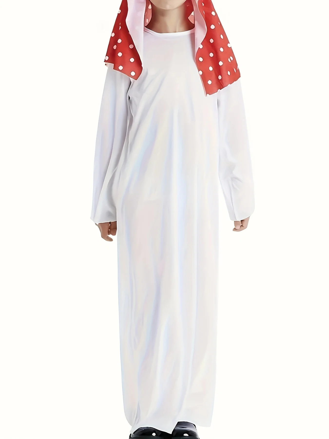 Robe de Ramadan à Manches sulfet Col Ras du Cou pour Garçon, Vêtement Décontracté de Style Ethnique, Arabe, Dubaï, 1 Pièce