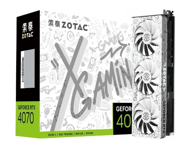 New ZOTAC  RTX 4070 12GB X GAMING OC  graphics card gaming card for PC