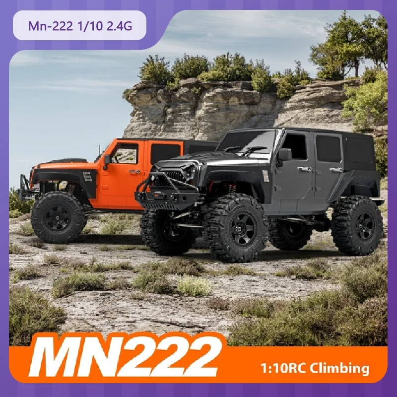 

Mn-222 1/10 2.4g Rc Car Full Scale 4wd 46 ° Climbing Cars 6-Channel 550 Strong Magnetic Motor Remote Control Car Boy Toy Gift