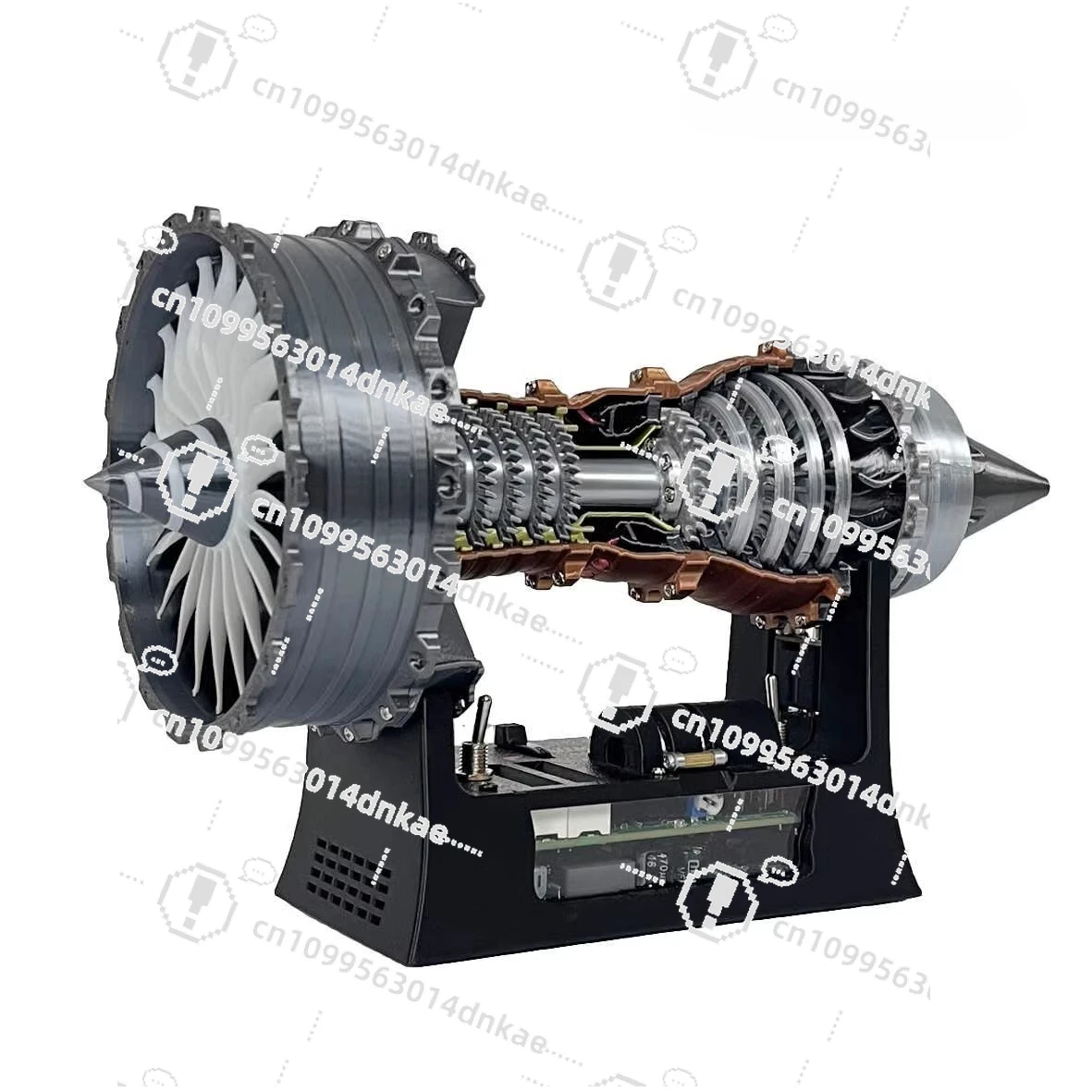 Turbofan Engine Model Can Start Aircraft Engine Creative Black Technology Ornament Toy