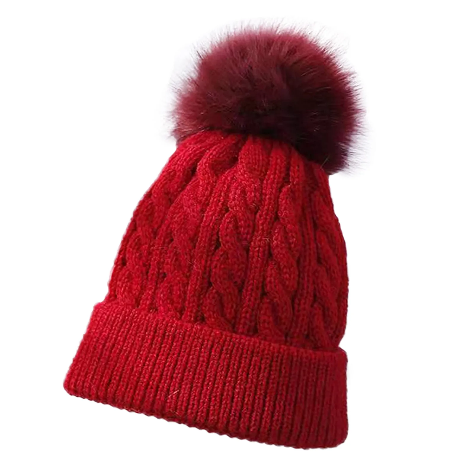 2026 New Style Autumn-winter Knit Cap. Thick and Soft Plush Cap Without Brim. Elasticity Allows Children and Adults To Wear It.