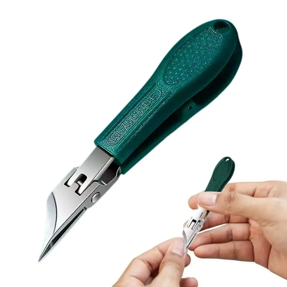 Professional Anti-Splash Slant Edge กรรไกรตัดเล็บ Eagle Beak Trim เล็บ Clipper เล็บสแตนเลสคีมตัดเล็บ