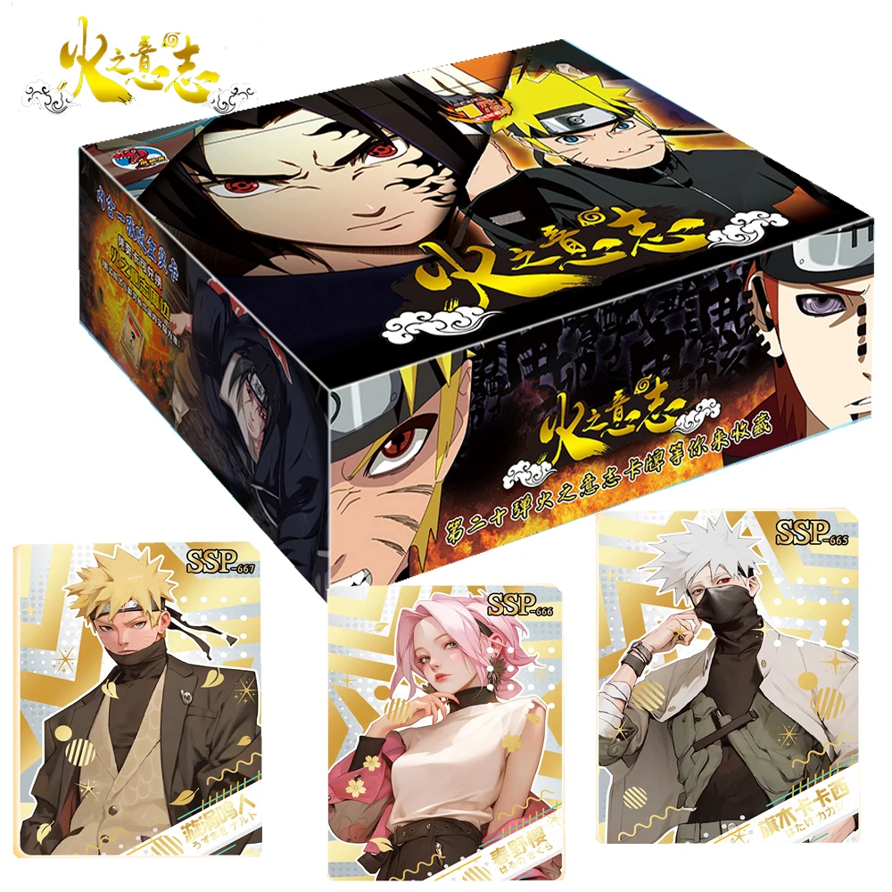 Genuine Naruto Cards Collection for Children High Quality Multiple Types Diamond Flash Hot Stamping Cards Toys Birthday Gifts