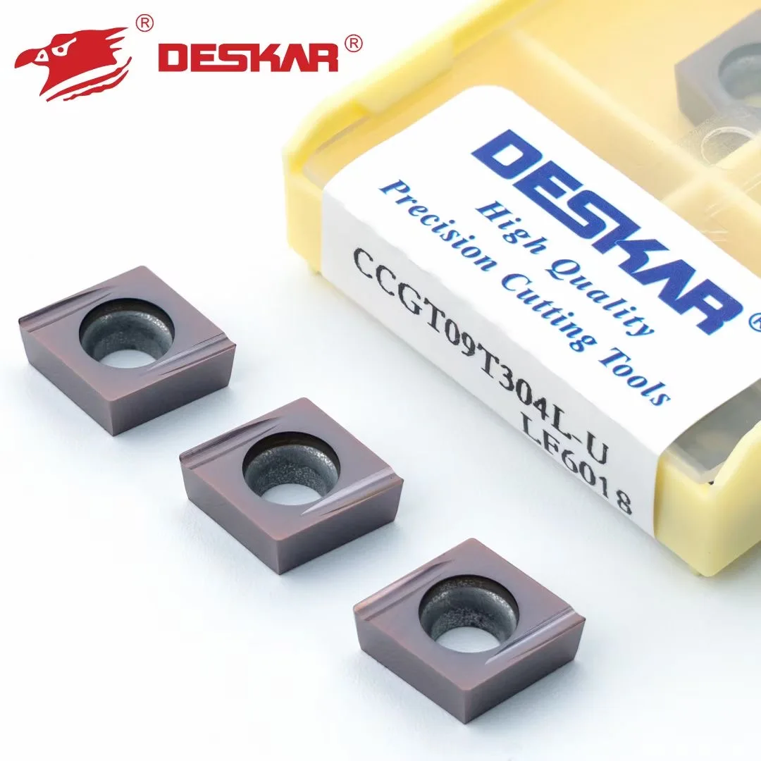 Insertos de carburo CNC para torneado de roscado, piezas, CCGT09T302R-U, CCGT09T302L-U, 10 CCGT09T304R-U