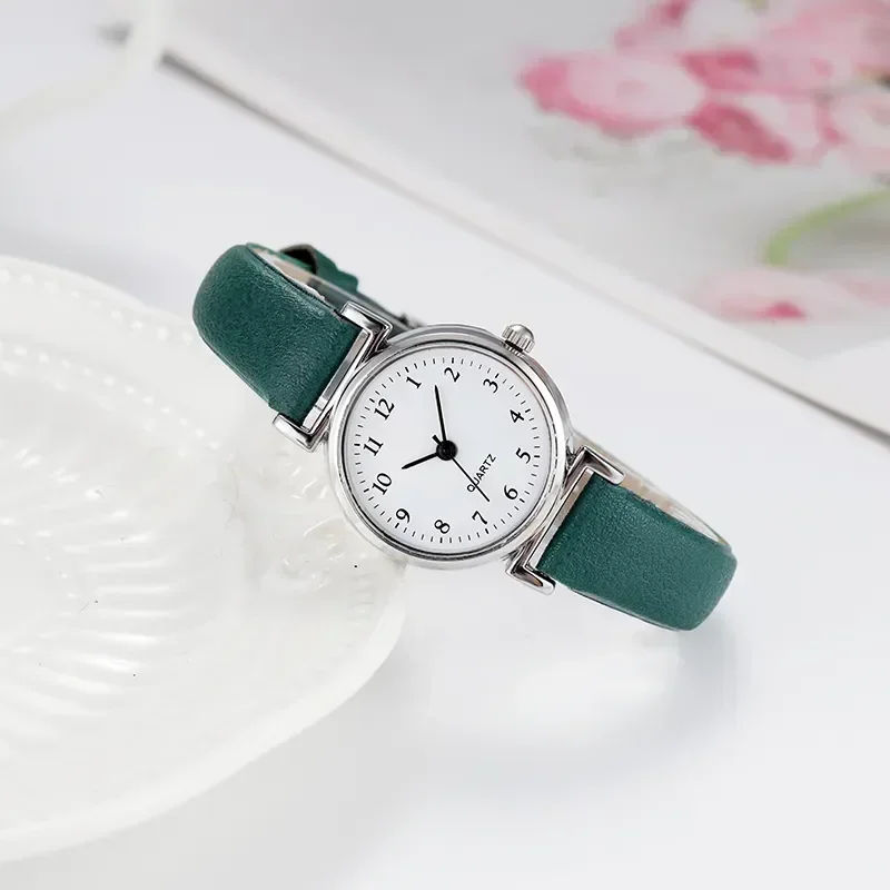 Reloj de cuarzo de marca de alta calidad Para Mujer, reloj informal con esfera pequeña a la moda, reloj de pulsera con correa de cuero Para Mujer, Relojes Para Mujer