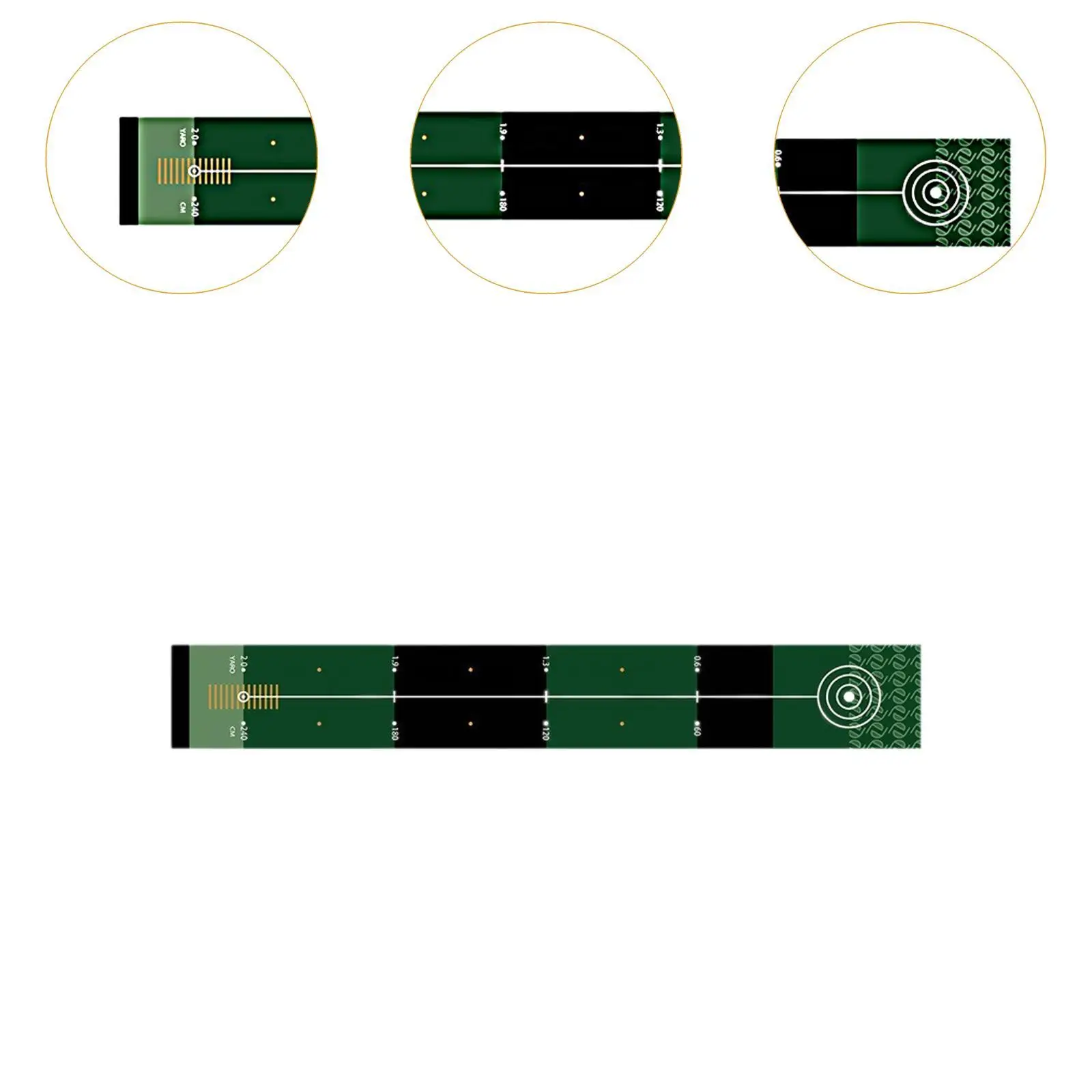 Golf-Putting-Matte, Golfzubehör, Putter-Trainer für Garten, Büro, Zuhause