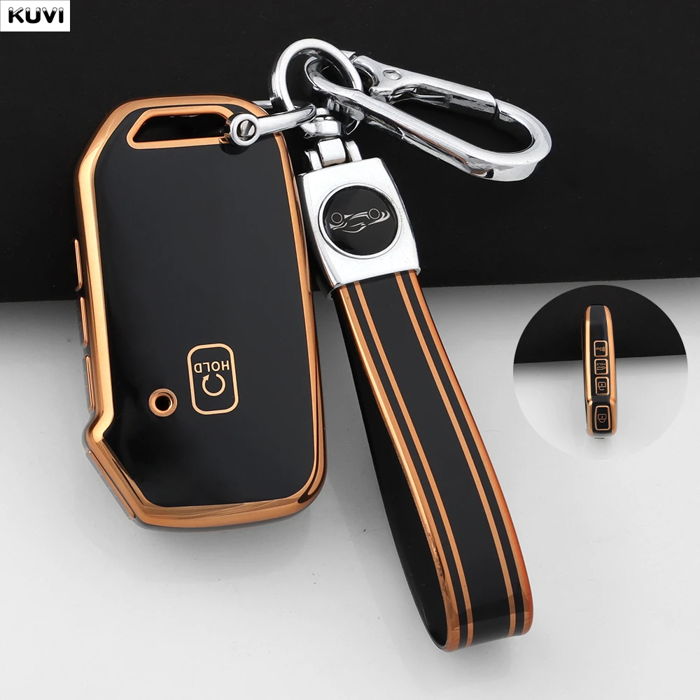 Étui de protection pour clé de voiture en TPU, porte-clés pour Kia Ceed Cerato Forte NIRO Seltos Sorento Soul Sportage Telluride K5, coque de protection sans clé