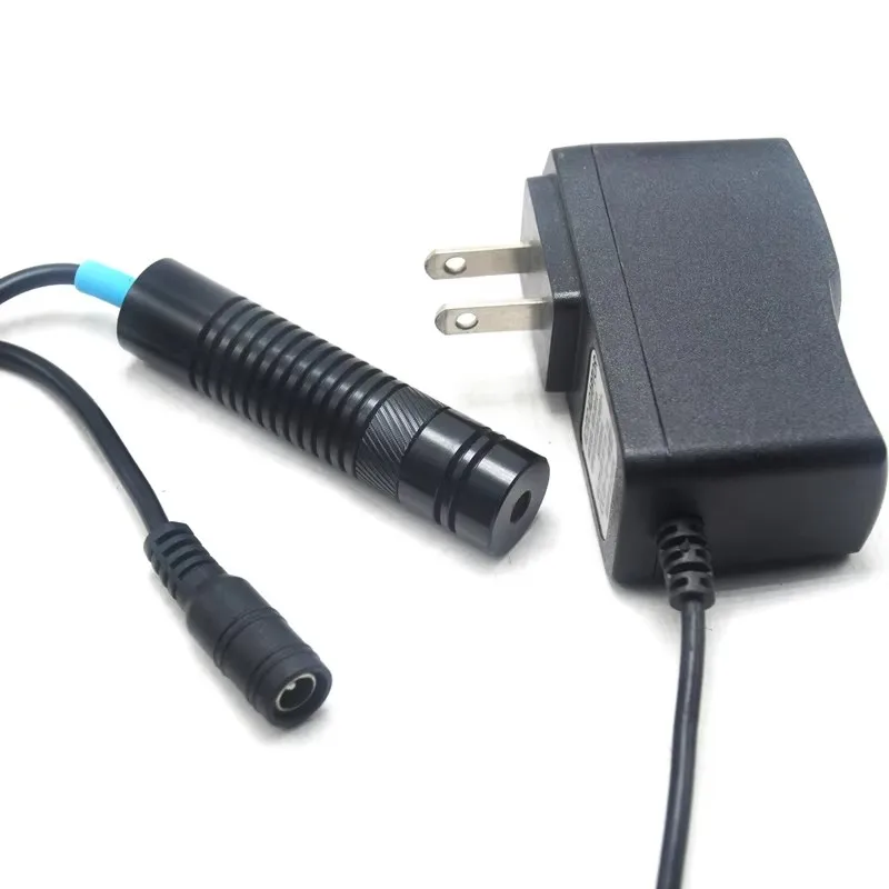 IR Dot Laser Diode Module 808nm Focusable 100mW 200mW 300mW 16x68mm with 5V Adapter for Laser Engraving Cutting