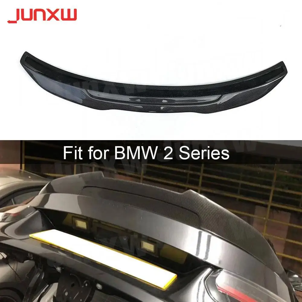 

Dry Carbon Rear Spoiler For BMW 2 Series F22 F87 M2 Sedan 2014-2019 Rear Boot Lid Duck Wings