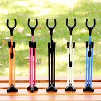 Bow Stand Foldable Archery Recurve Bow Stand Rack Holder for Recurve Longbow Takedown Bow Aluminium Portable Mutiple Color