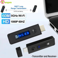 1080p 60m Wireless Video Transmitter Receiver Screen Share HD Extender Display Adapter Dongle for Home Cinema Office PC To TV