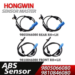 Front Rear Left Right ABS Wheel Speed Sensor 9805066080 9810846080 For Citroen C3 Aircross II III C4 Cactus Peugeot 2008 I 301