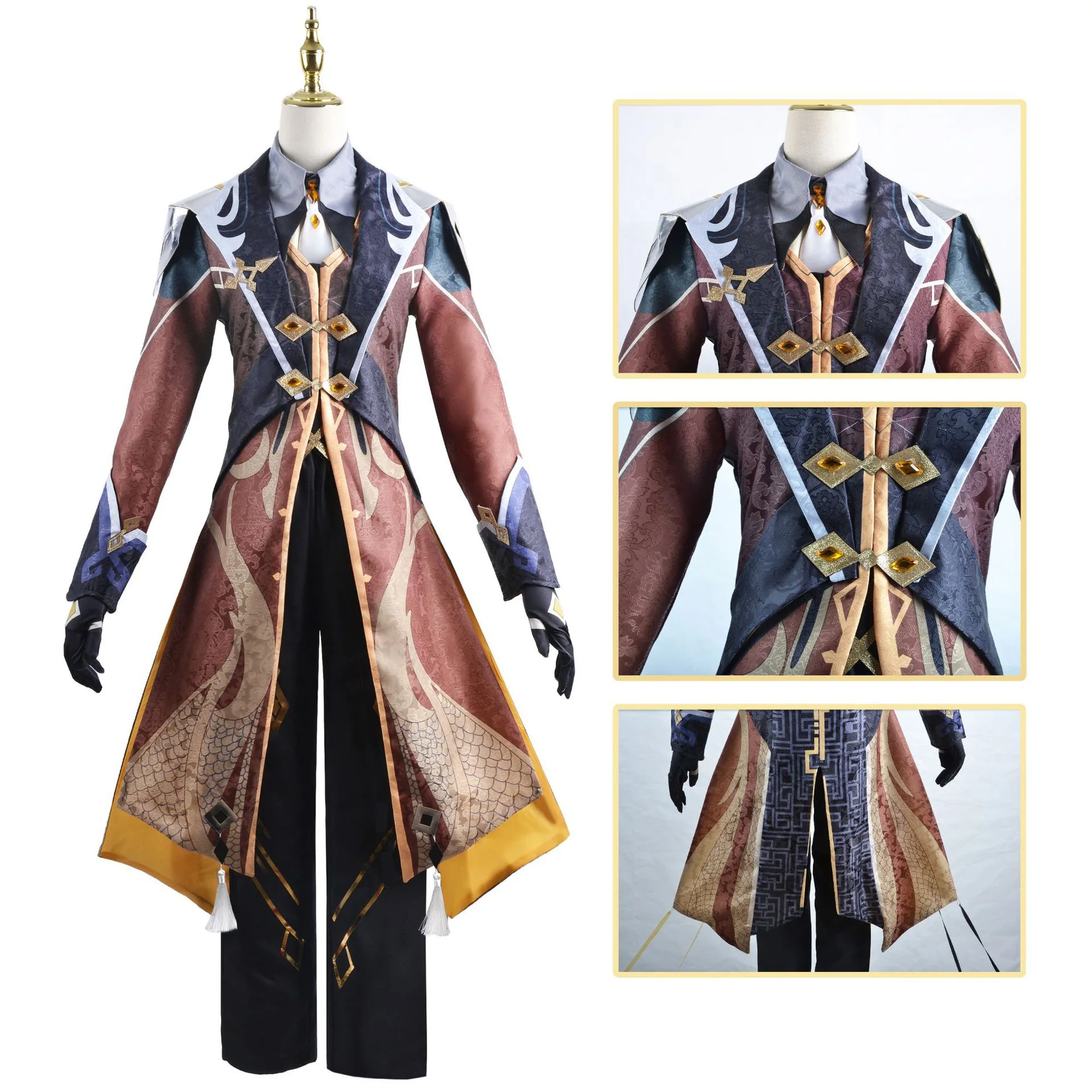 Genshin Impact Cosplay Costume - Anime Cosplay Outfits Male review and price