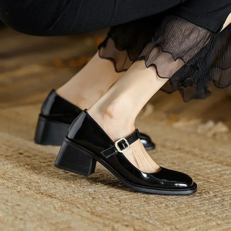 Japanese Style Lolita Gothic Ladies Pumps Mary Jane Women\'s Shoes Lastest Luxury Young Fashion Shoe Genuine Mark Beau Today