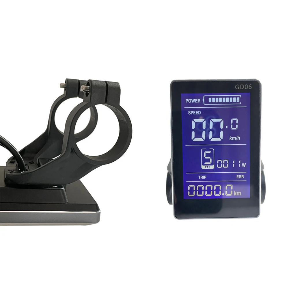 Brake Lever Controller E-bike JN 36/48V LCDGD06 Displa Metal+ABS 250W 15A 8 PAS+Throttle About 500g Black+Silver
