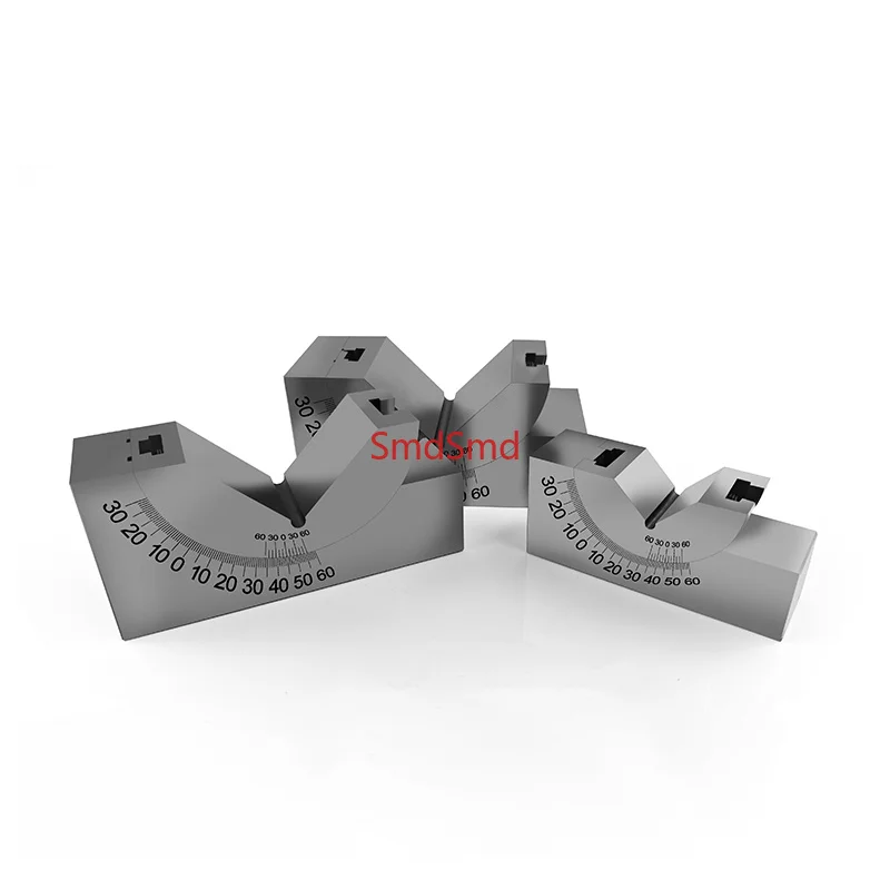 High Precision V-Block Angle Gauge 0-60° Adjustable for Milling Machine - KP25 KP30 KP46 Measuring Tool with Top Angler Function