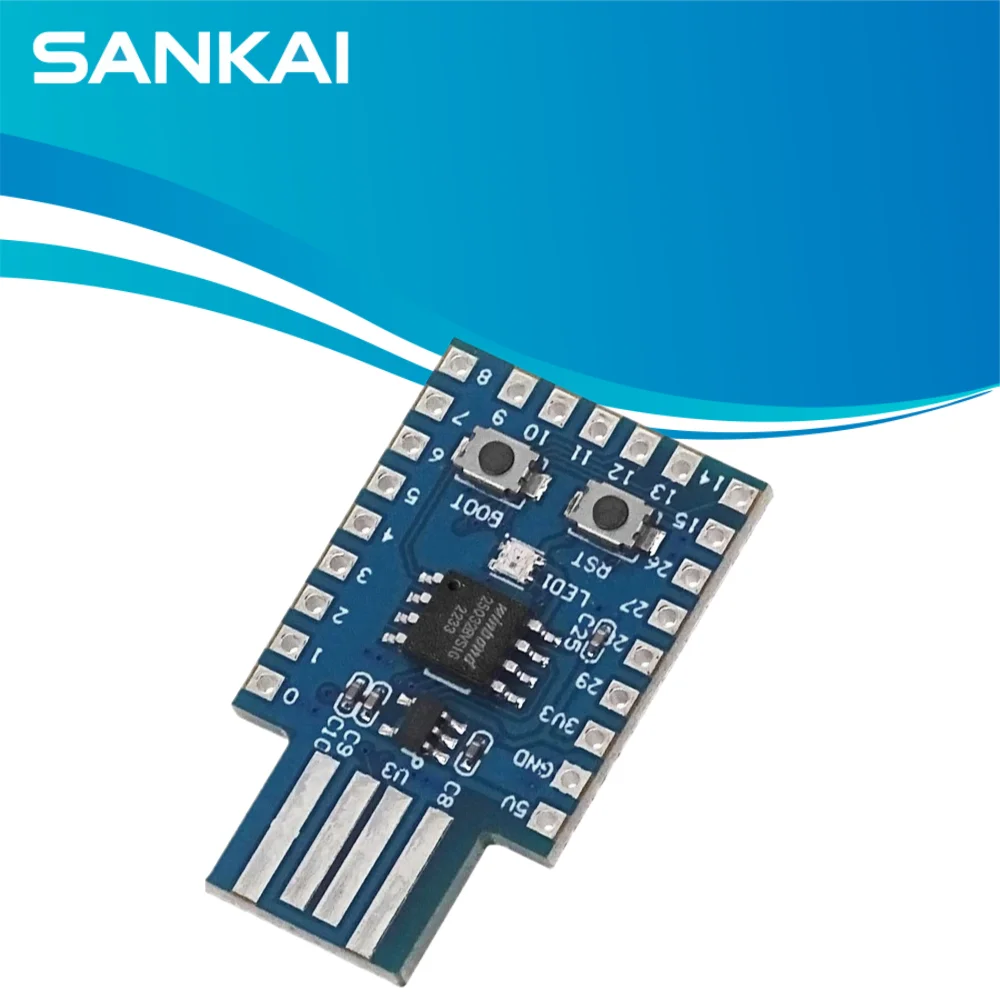 RP2040-One USB-A Development Board, 4MB Flash 264KB SRAM, Plug-and-Play RP2040 MCU for C/C++
