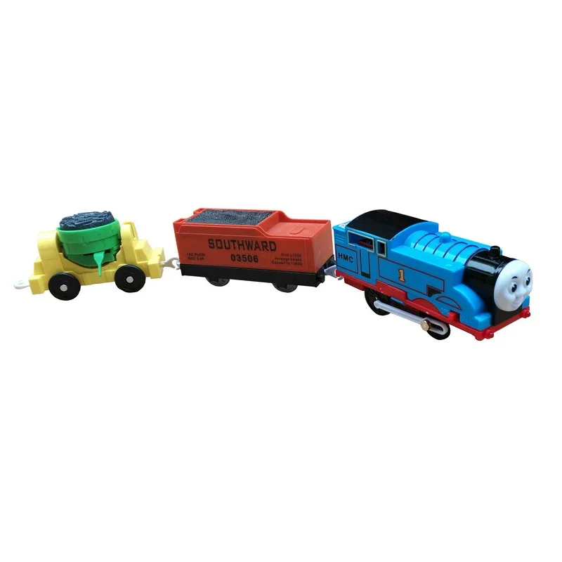 Lokomotywa elektryczna Thomas And Friends Thomas Percy wózek kombinacja puzzli tor montażowy samochód zabawkowy prezenty dla dzieci