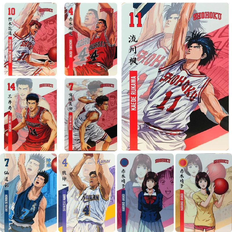 Slam Dunk Sakuragi Hanamichi Mitsui Hisashi Miyagi Ryota DIY Homemade Collection Card Christmas Birthday Gift Game Toys