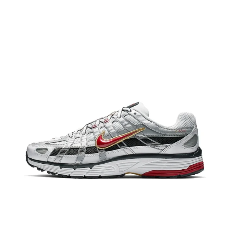 Nike P-6000 leather retro sports shoes are fashionable, durable, casual, low cut running shoes for men and women