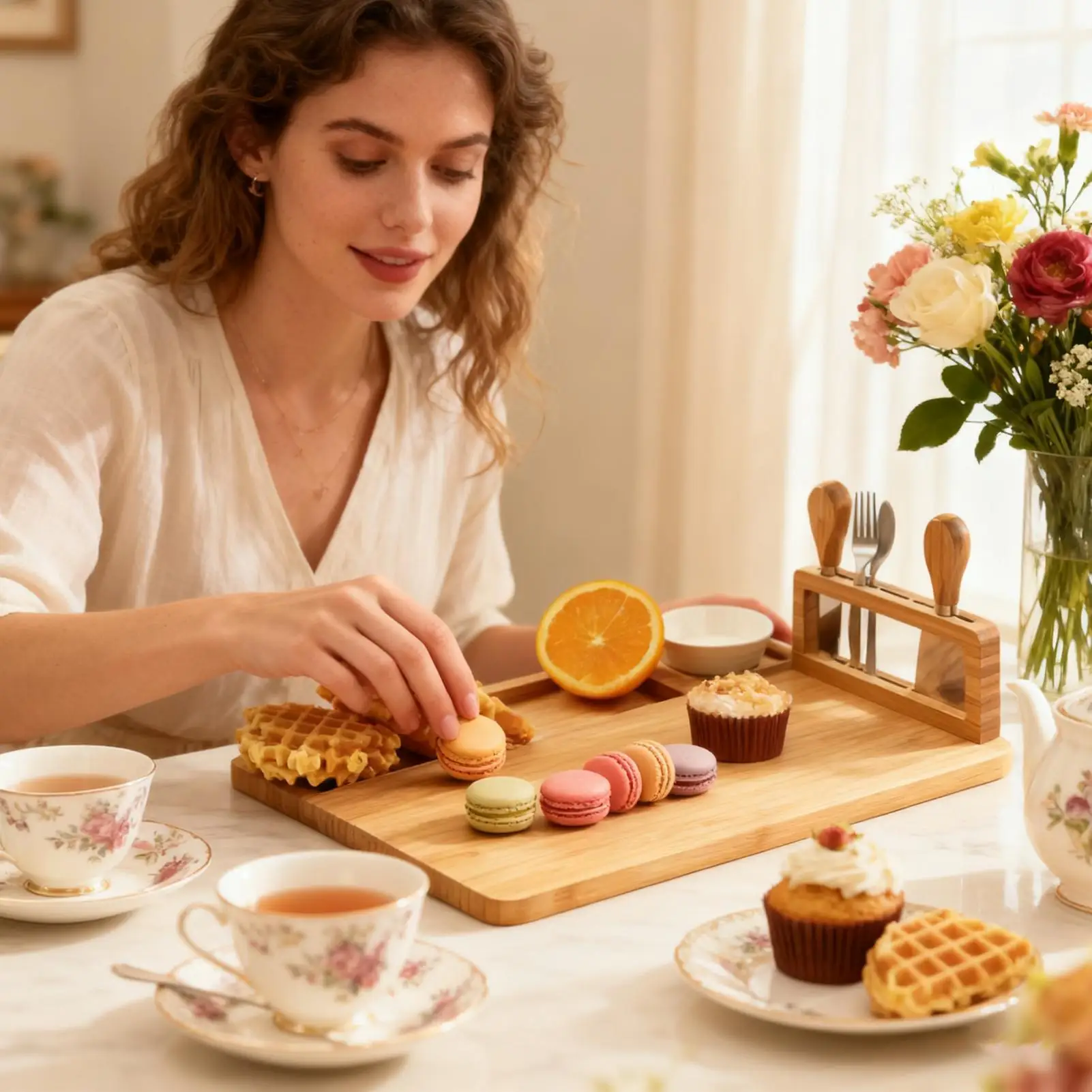 

Charcuterie Tray Stain-Resistant Appetizer Platter Meat Cheese Tray Platter For Candy Snack Dessert Fruit Indoor Kitchen Table