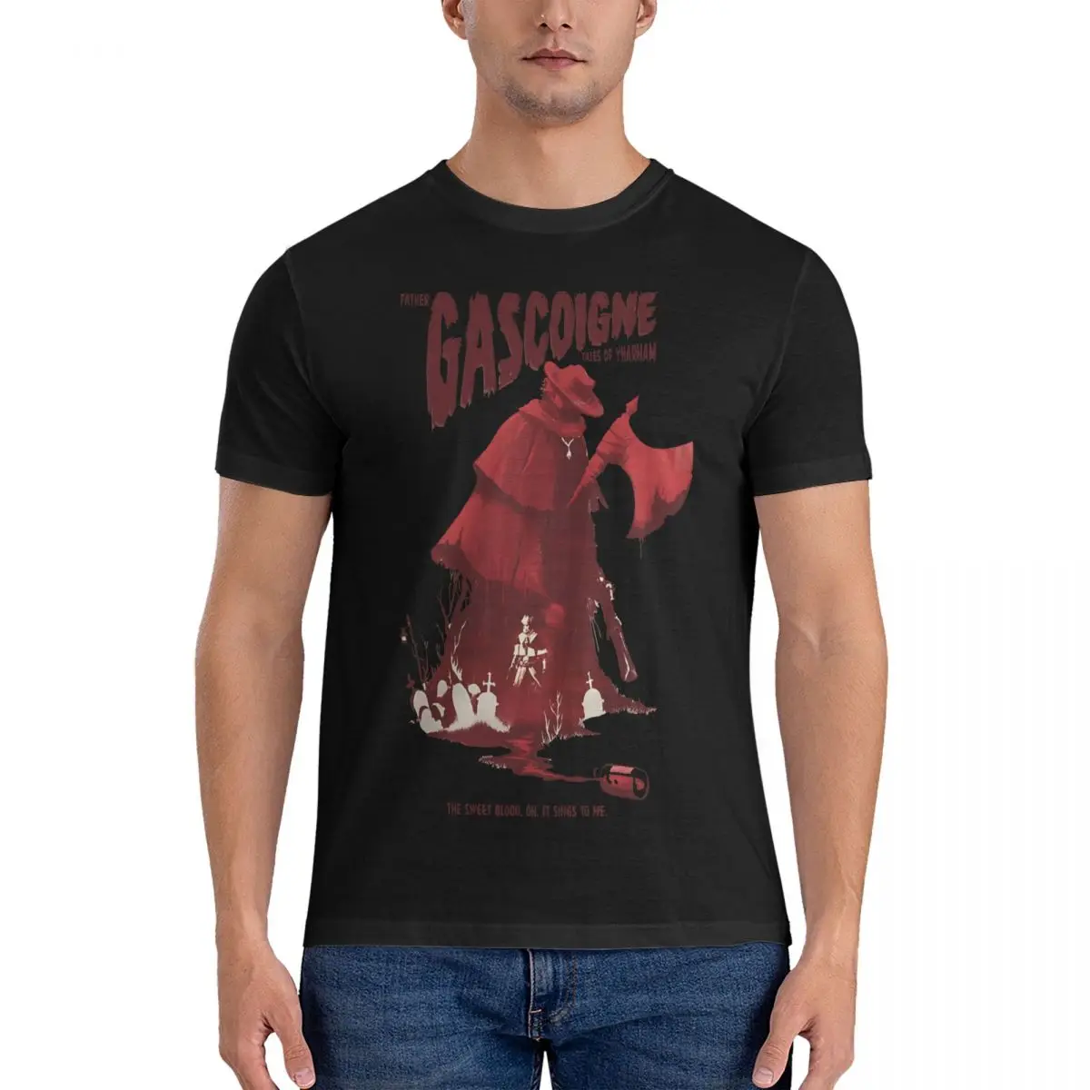 Men's Father Gascoigne T Shirts The Evil Within Executioner 100% Cotton Clothes Fashion Short Sleeve Crewneck Tees Gift Idea