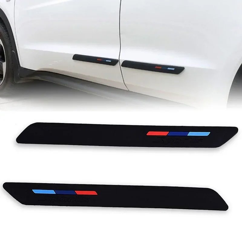 runmade Universal Car Front Rear Bumper Sport Protector Corner Guard Rubber Strips Side Bumper Protection Guard Anti-Scratch Pad