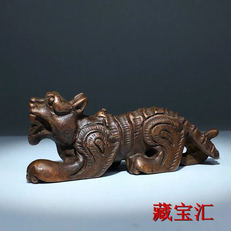 

Twelve Zodiac Tiger Old Goods Pure Copper Solid Objects Tea Ceremony Tea Pet Nostalgic Sketches