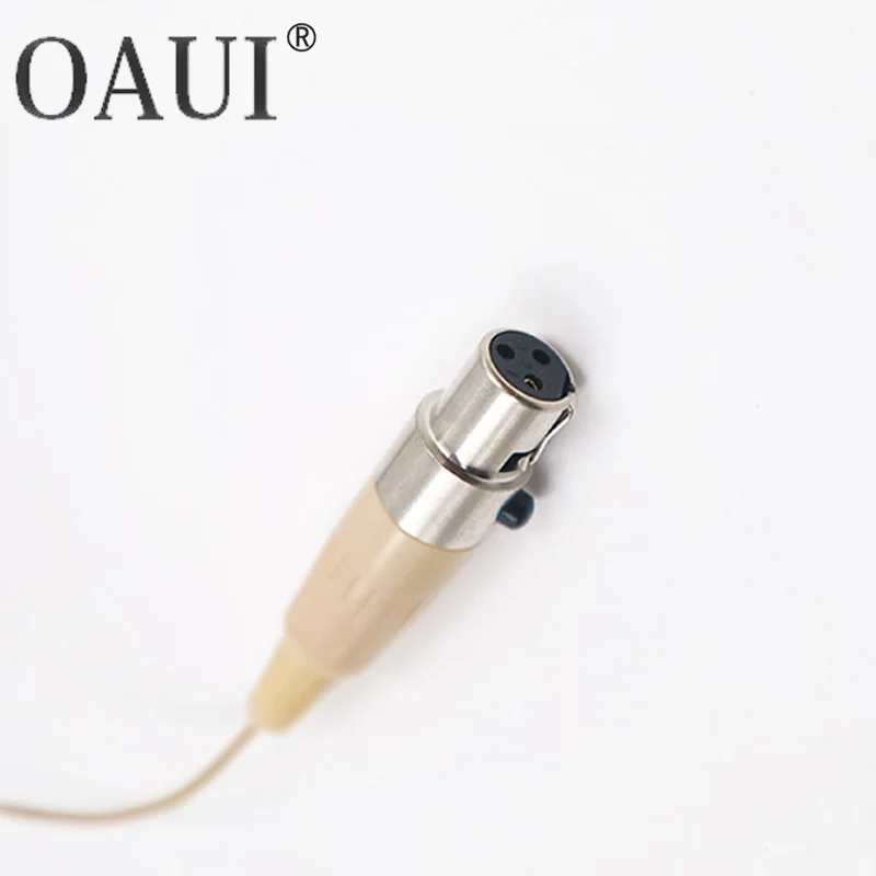 ميكروفون سماعة الرأس مكثف متعدد الاتجاهات بخطاف أذن واحد لموصل AKG Samson اللاسلكي Mini TA3F XLR 3Pin