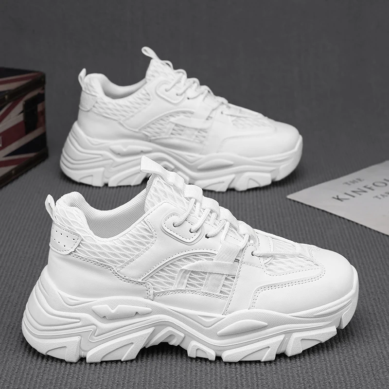 

Thick Sole Non Leather Casual Shoes Men Fashion Man Sneakers Luxury Footwear Male Classics Designer Leisure Trend 2025 New